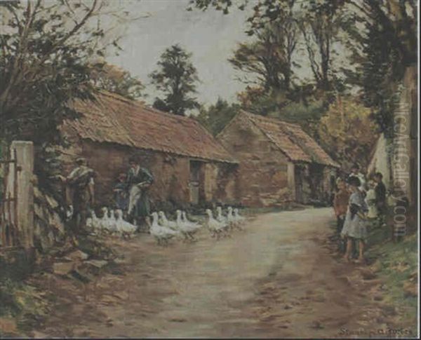 The Wanderers Return Oil Painting by Stanhope Alexander Forbes