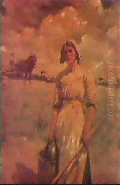 At Noonday Oil Painting by Stanhope Alexander Forbes