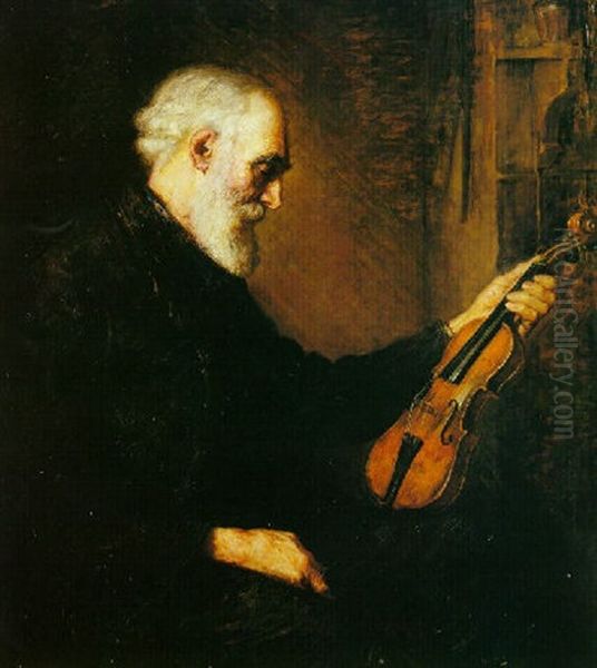 The Violinist Oil Painting by Stanhope Alexander Forbes