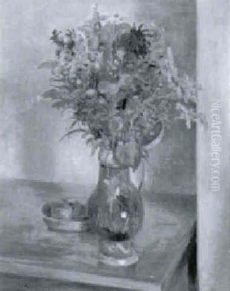 Blumenstilleben Oil Painting by Henry-Claudius Forestier