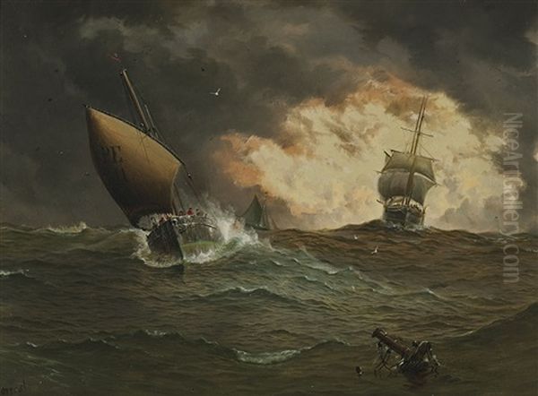 Approaching Storm Oil Painting by Haughton Forrest