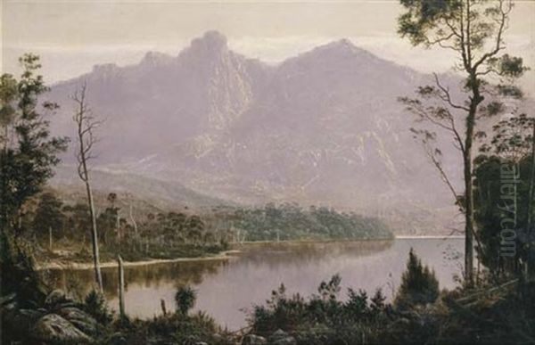 Mount Olympus And Mount Marion, Tasmania Oil Painting by James Haughton Forrest