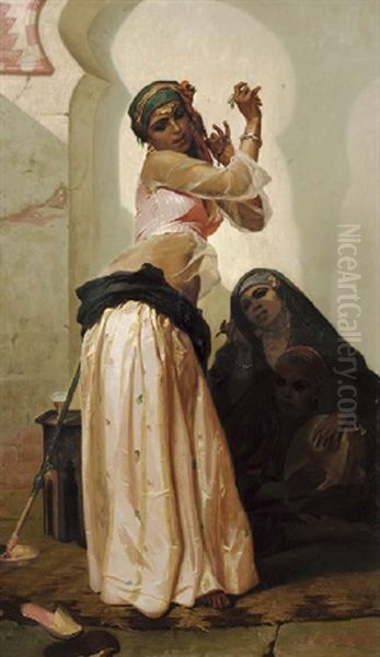 The Belly Dancer Oil Painting by Nils The Elder Forsberg