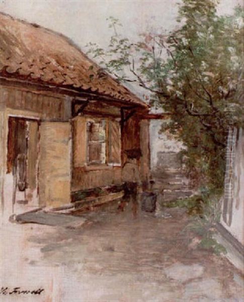 Fran Skeppargatan - Stockholm Oil Painting by Victor Forssell