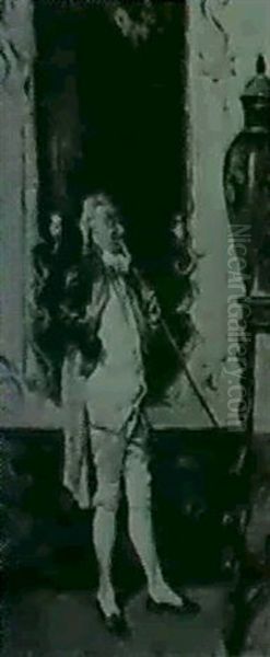 Gentleman In Profile Oil Painting by  Fortuney