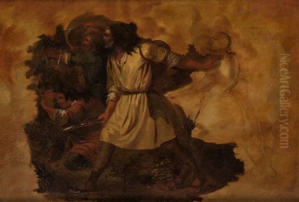 El Ataque Oil Painting by Mariano Fortuny Y Madrazo