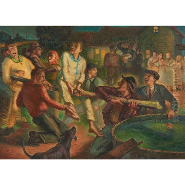 Chivaree Oil Painting by George Foster