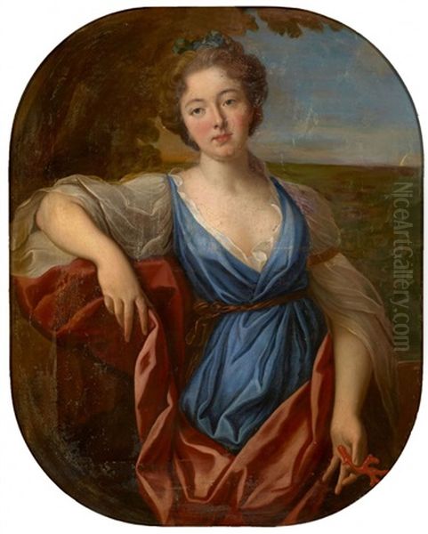 Portrait D'une Dame De Qualite En Thetis Oil Painting by Nicolas Fouche