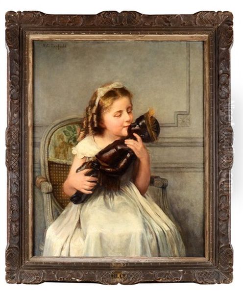 Blanche Et Noir Oil Painting by Achille (Georges) Fould