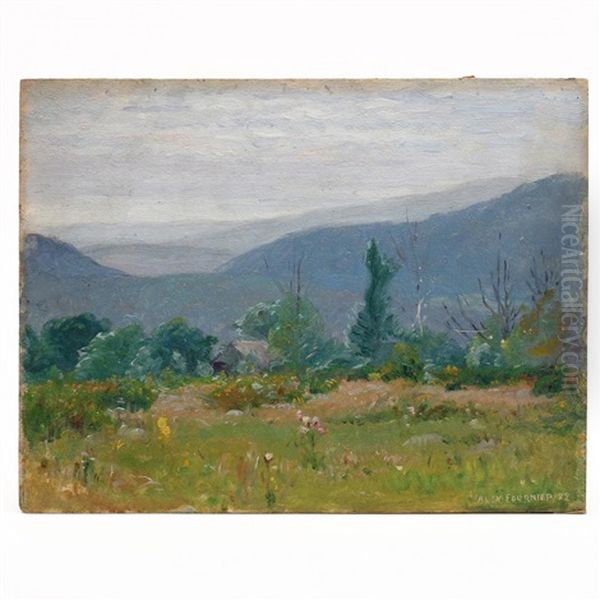 Afternoon Sunlightcatskills Oil Painting by Alexis Fournier