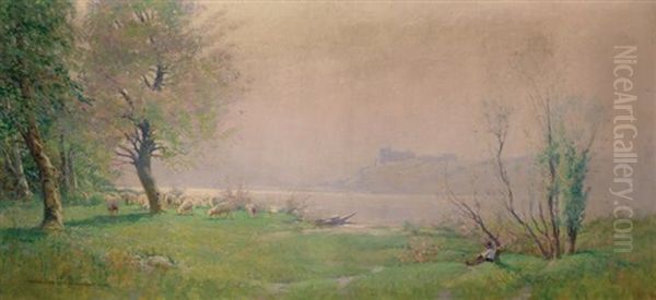 Spring Morning, Seine Oil Painting by Alexis Fournier