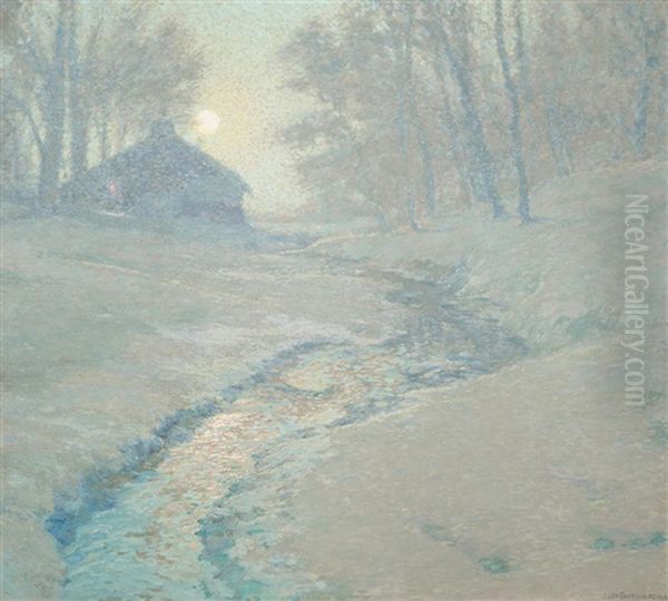 Mother-o'-pearl Oil Painting by Alexis Fournier