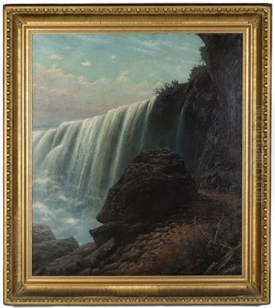 View Of Niagara Falls Oil Painting by Alexis Fournier