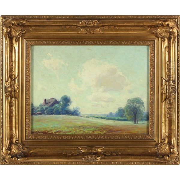 A Summer Sky Oil Painting by Alexis Fournier