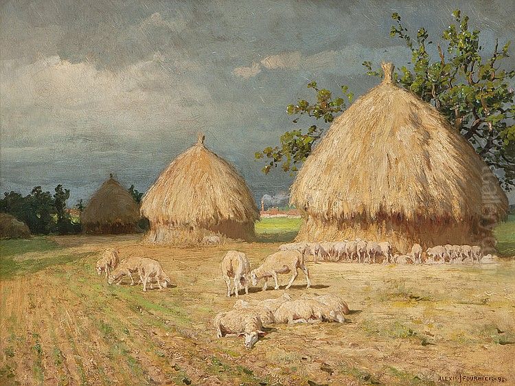 Approaching Storm Oil Painting by Alexis Fournier