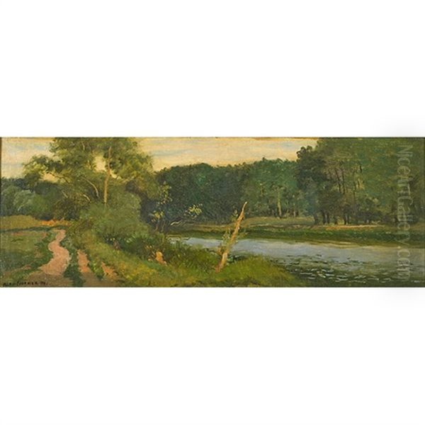 Untitled Oil Painting by Alexis Fournier