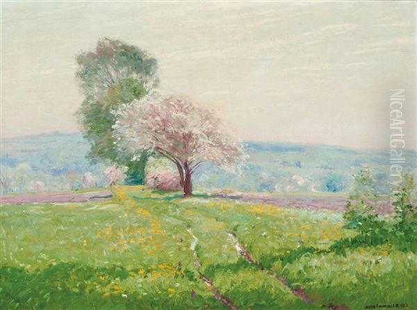 Morning In Spring Oil Painting by Alexis Fournier