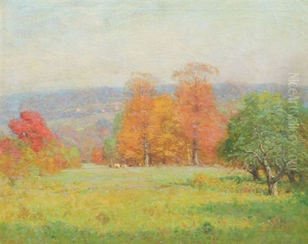 The Flory Of Autumn Oil Painting by Alexis Fournier
