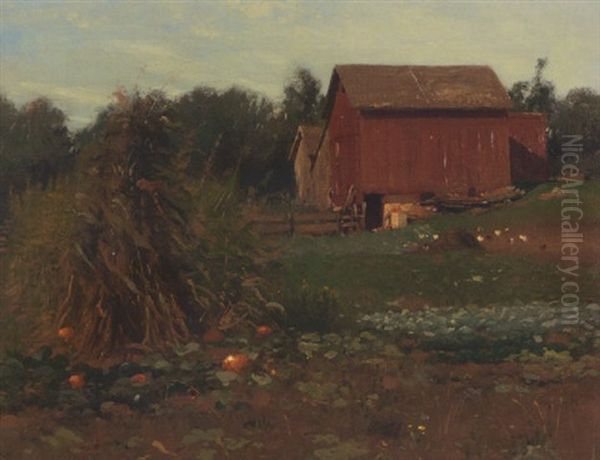 Harvest Oil Painting by Alexis Fournier