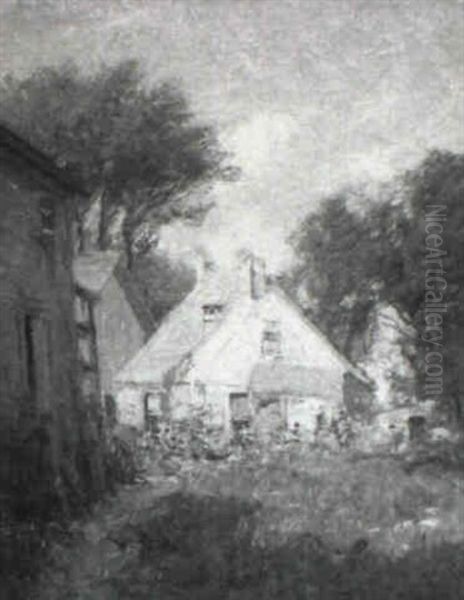 Cape Cod Cottages Oil Painting by Alexis Fournier