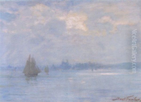 A View Of Liverpool Oil Painting by Robert Fowler