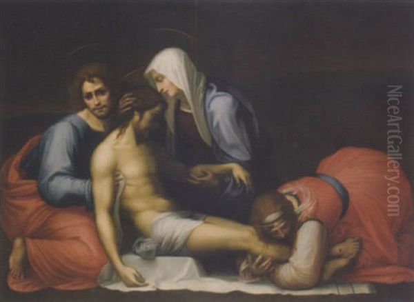 The Lamentation Oil Painting by Fra Bartolommeo della Porta