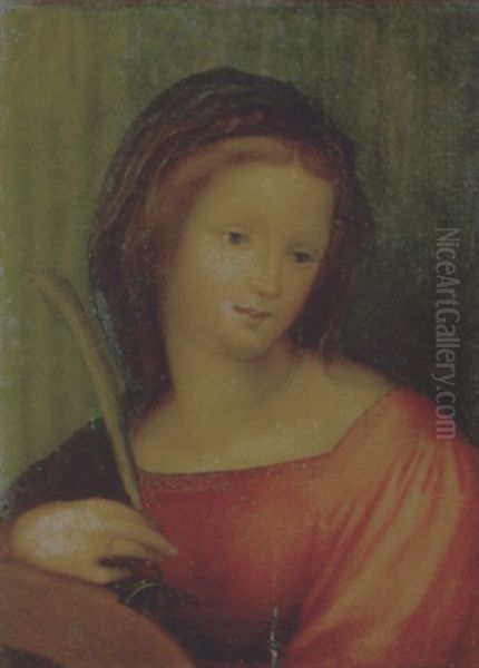 Santa Caterina D'alessandria Oil Painting by Fra Bartolommeo della Porta