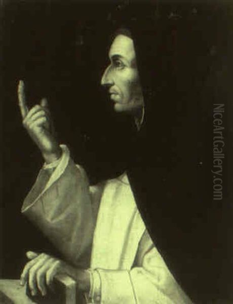 Portrait Of Savonarola Oil Painting by Fra Bartolommeo della Porta