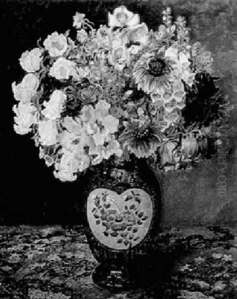 Sommerblumen Oil Painting by Louise Fraenkel-Hahn