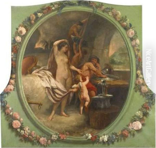 Venus Dans La Forge De Vulcain Oil Painting by George Friedrich August Lucas