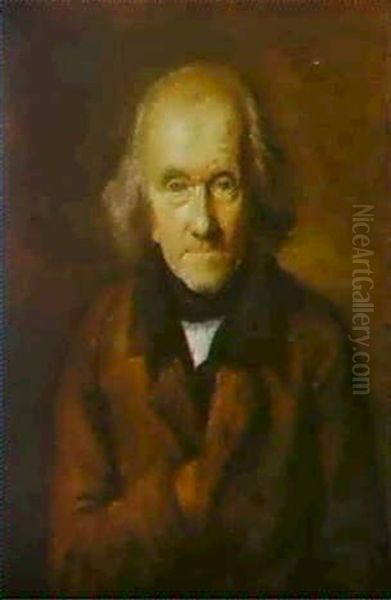 A Self Portrait Of The Artist Oil Painting by Leonard de France