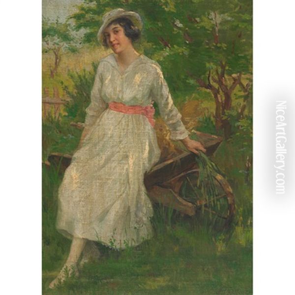 Portrait Of A Woman Oil Painting by Joseph-Charles Franchere