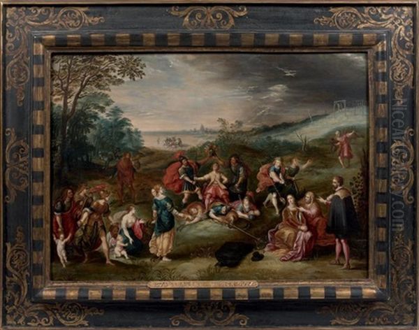 Allegorie De L'heroisme Oil Painting by Ambrosius Francken