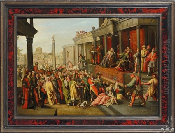 Extraction De La Pierre De La Folie Oil Painting by Ambrosius Francken