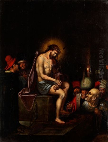 Die Verspottung Christ Oil Painting by Ambrosius Francken
