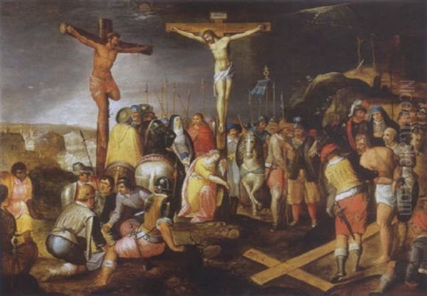 La Crucifixion Oil Painting by Ambrosius Francken