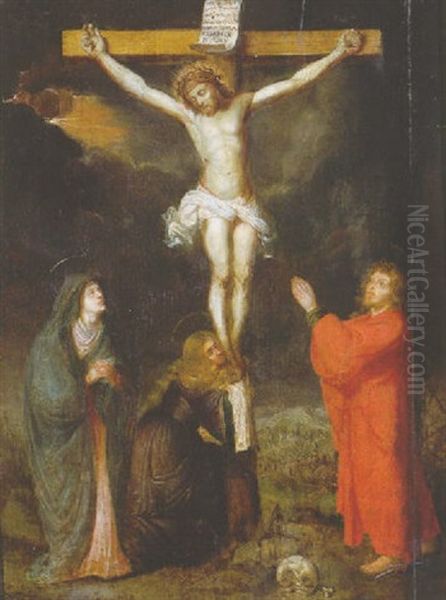The Crucifixion Oil Painting by Ambrosius Francken