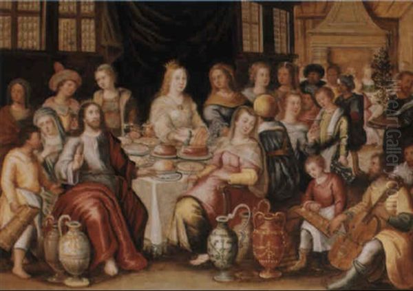 The Marriage At Cana Oil Painting by Ambrosius Francken