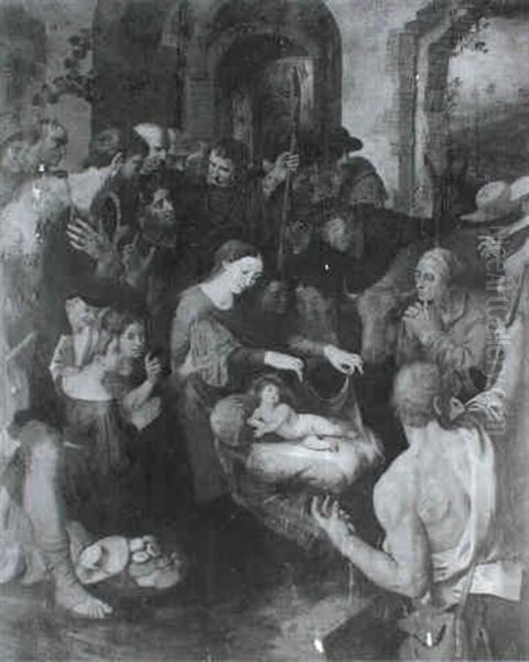 The Adoration Of The Shepherds Oil Painting by Ambrosius Francken
