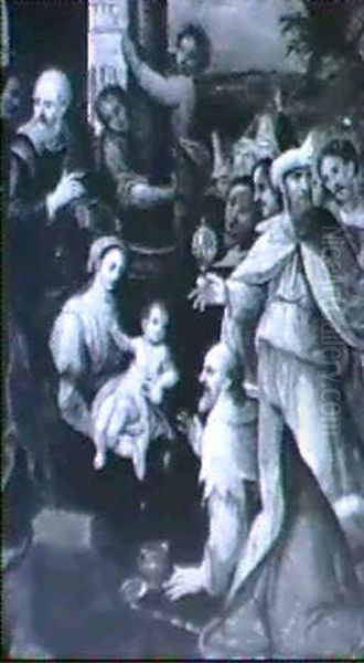 The Adoration Of The Magi Oil Painting by Ambrosius Francken