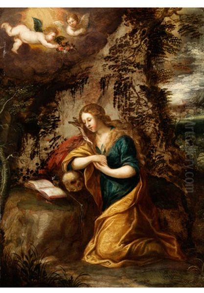 Die Heilige Maria Magdalena Oil Painting by Frans Francken the Elder