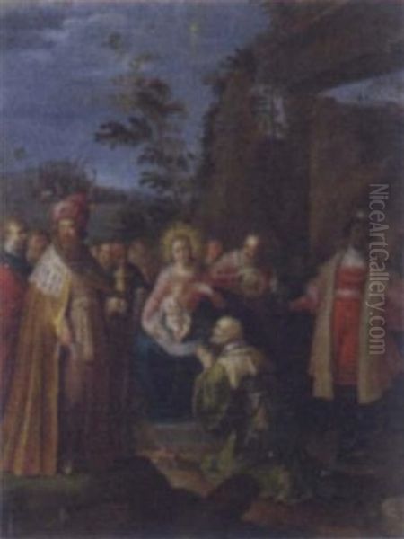 Adoration Of The Magi Oil Painting by Frans Francken the Elder