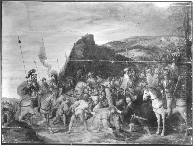 Kreuztragung Christi Oil Painting by Frans Francken the Younger