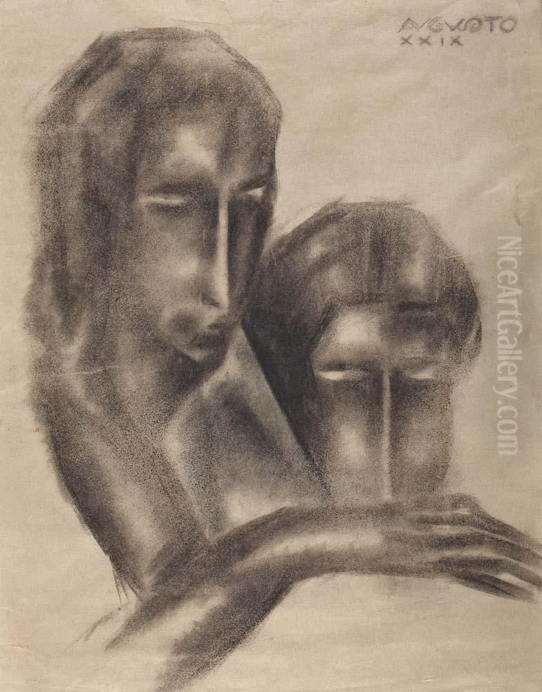 Figuras Oil Painting by Mario Augusto