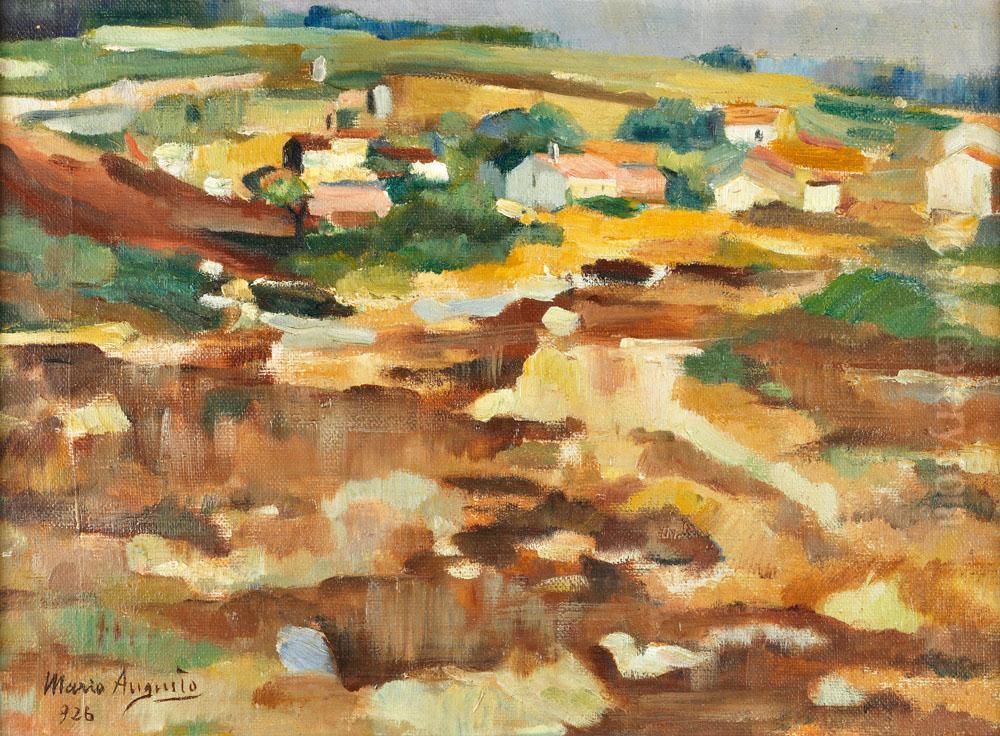 A Minha Terra Oil Painting by Mario Augusto