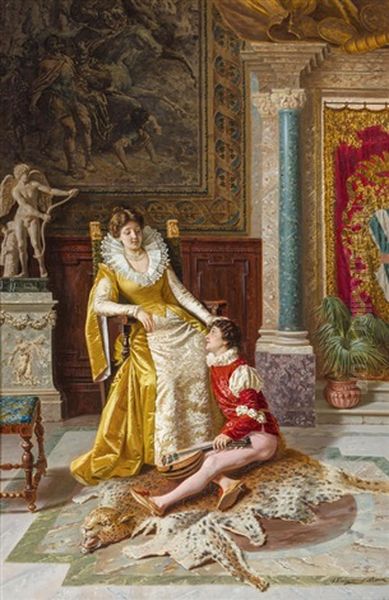 Lovestruck Oil Painting by Salvatore Frangiamore