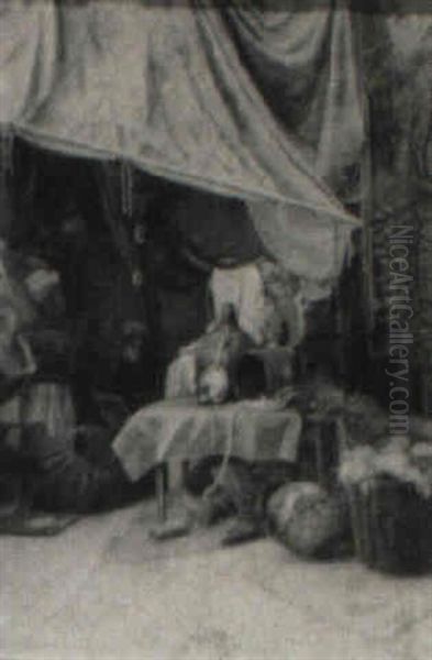 Venice Junk Shop Oil Painting by Eugene C. Frank