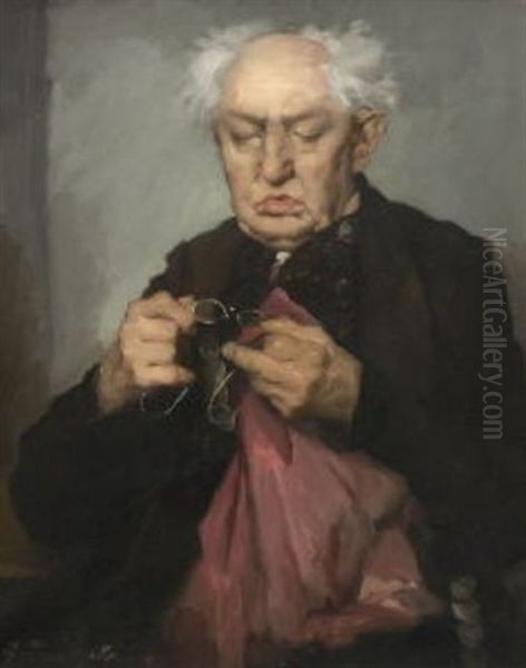 Alter Dachauer Oil Painting by Robert Frank-Krauss