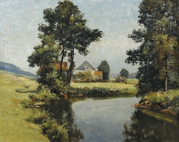 Stiller Winkel Oil Painting by Franz Xaver Frankl