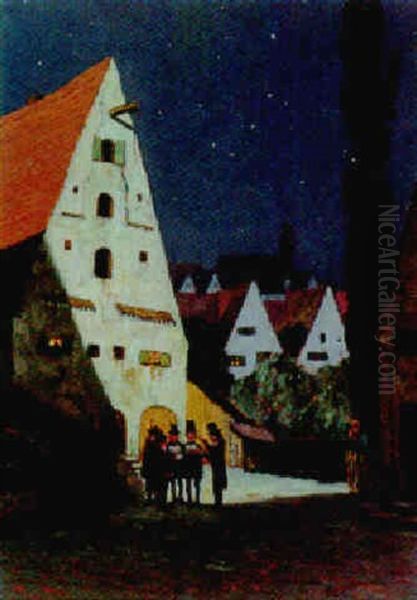Das Geburtstagsstandchen Oil Painting by Franz Xaver Frankl
